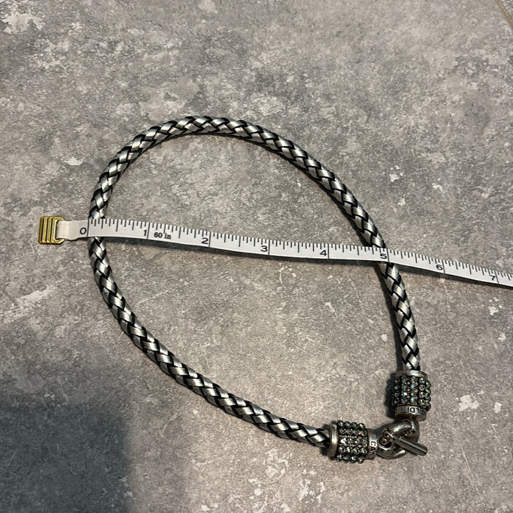 Cango & Rinaldi Leather and Crystal Necklace - Picture 3 of 3